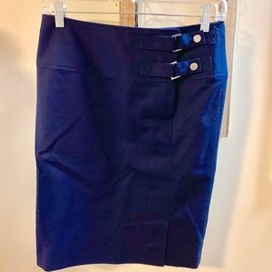 Lauren Ralph Lauren Blue Buckle Pencil Skirt  2